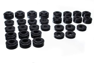 GMC Sierra Body Mount Set - Energy Suspension - Performance Polyurethane - Black - `99-`06